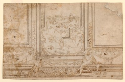 Progetto per un Soffitto Dipinto da Unknown artist