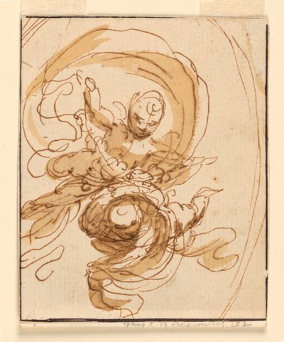 Progetto per una parete dipinta da Unknown artist