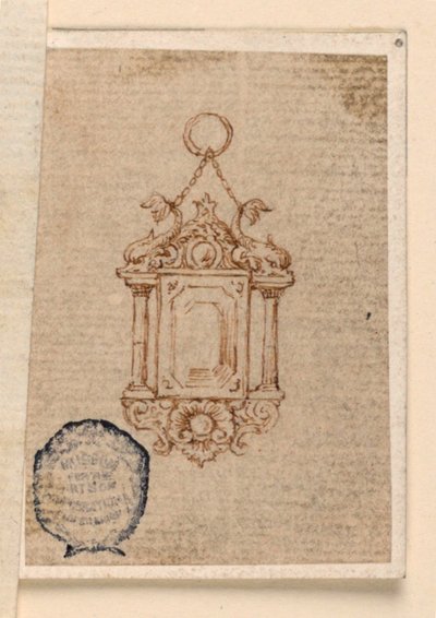 Disegno per un pendente da Unknown artist