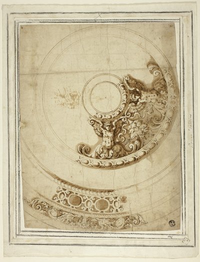 Design per un piatto o un bacino da Unknown artist