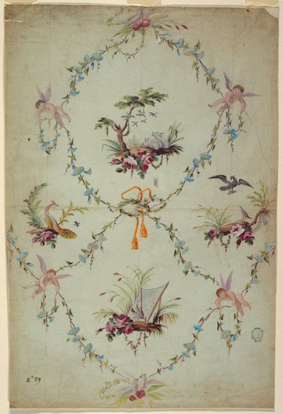 Progetto per un Broccato di Seta da Unknown artist