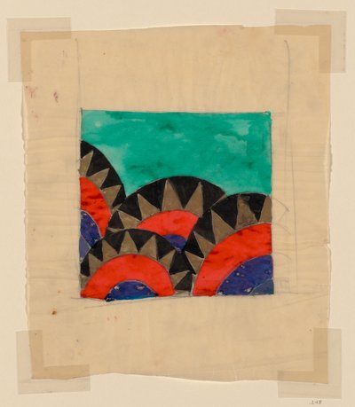 Design per un tessuto o una carta da parati da Unknown artist