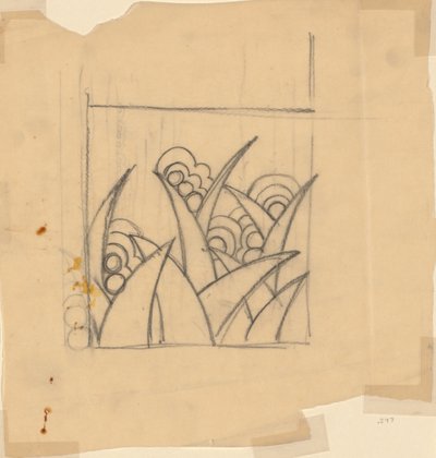 Design per un tessuto o una carta da parati da Unknown artist