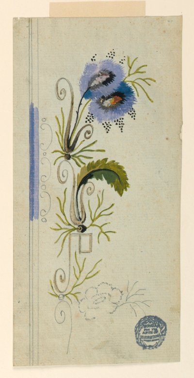 Progetto per un panciotto da Unknown artist
