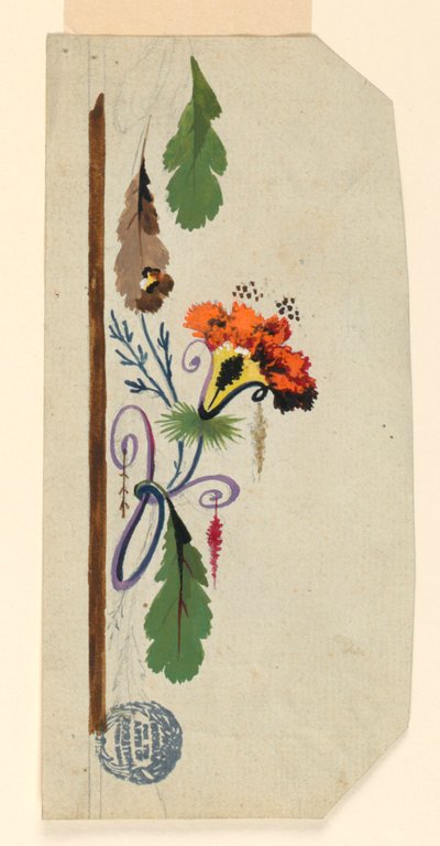 Design per un panciotto da Unknown artist