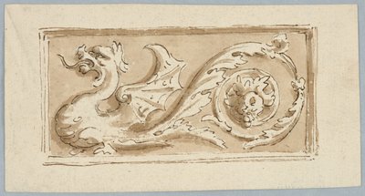 Progetto per la decorazione di un pannello oblungo da Unknown artist