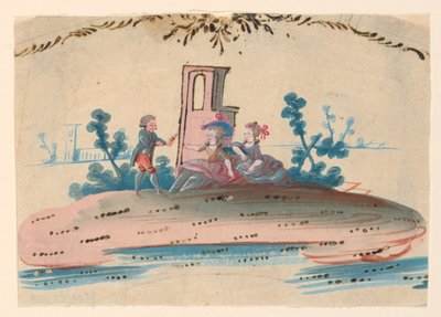 Disegno per il ricamo di un panciotto da uomo da Unknown artist