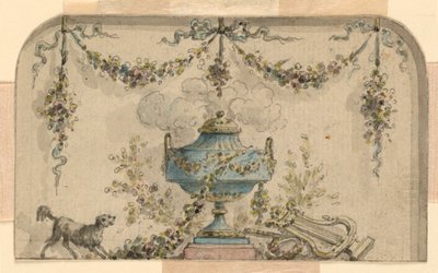 Progetto per la decorazione di un pannello da Unknown artist