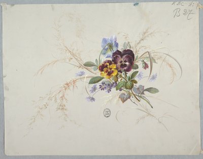 Progetti per carta da parati e tessuti: fiori da Unknown artist