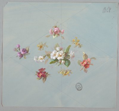 Disegni per Carta da Parati e Tessuti: Fiori da Unknown artist