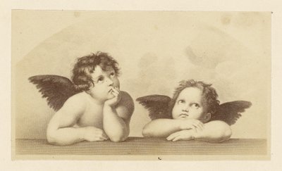 [Particolare dei cherubini dalla "Madonna Sistina" di Raffaello]. da Unknown artist