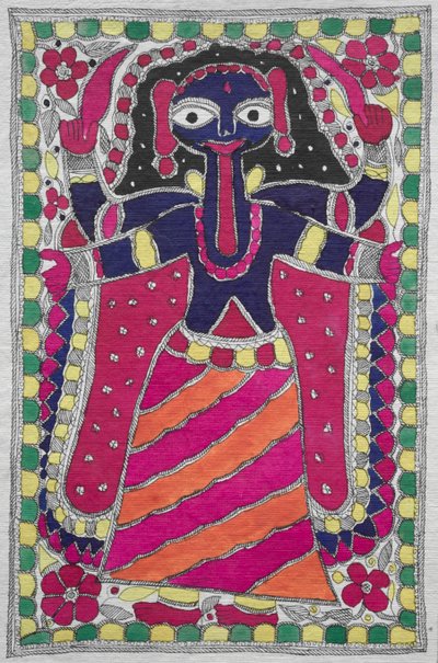 Dipinto devozionale (figura femminile) da Unknown artist