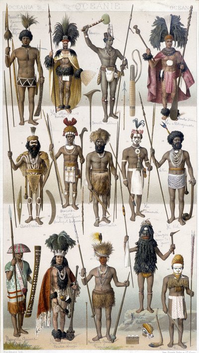 Costumi diversi dei guerrieri dell