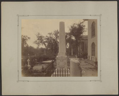 Monumento spostato, chiesa luterana di St. John, Archdale Street tra Clifford e King, guardando verso sud, Charleston da Unknown artist