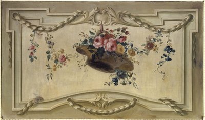 Sovrapposizione della porta: cesto di fiori, tra il 1769 e il 1789 da Unknown artist