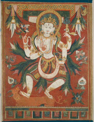 Stendardo dipinto su due lati (Paubha) con Dio Shiva da Unknown artist