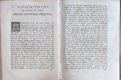 Doppia pagina da un trattato musicale di Giuseppe Tartini da Unknown artist