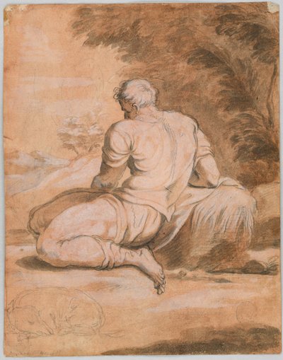 Studio di disegno: Narciso (?) da Unknown artist