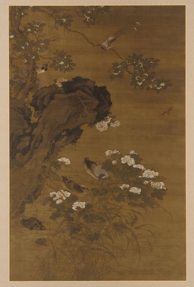 Anatre sul ruscello autunnale da Unknown artist