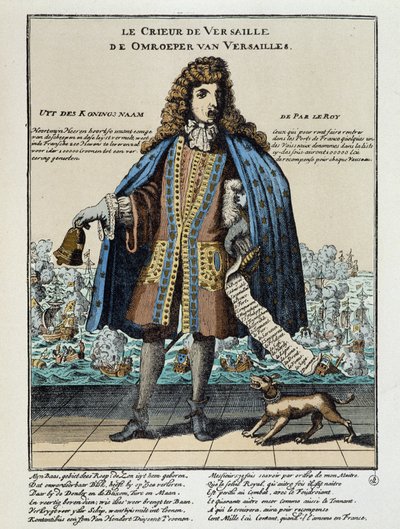 Stampa satirica olandese contro Luigi XIV: Battaglia di La Hougue o la flotta francese, armata per restaurare Giacomo II e comandata da Anne Hilarion di Costentin (Cotentin), conte di Tourville (1642-1701), fu sconfitta e in parte distrutta il 29 maggio 16 da Unknown artist