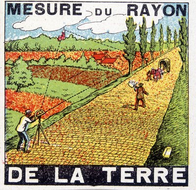 Test del raggio terrestre. da Unknown artist