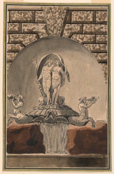 Elevazione di una fontana da Unknown artist