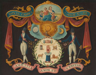 Emblemi per Royal Crown Lodge No. 22, c.1810-15 da Unknown artist