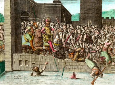 Entrata a Parigi del Re Enrico IV il 22 marzo 1594 da Unknown artist