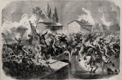 Episodio nella battaglia di Palestro, 31 maggio da Unknown artist