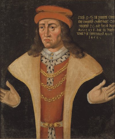 Ritratto di Eric di Pomerania, Re di Danimarca, Norvegia e Svezia da Unknown artist