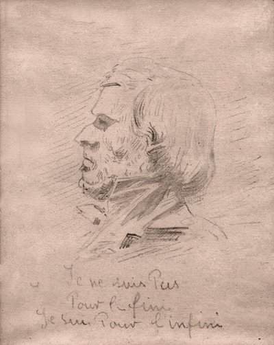 Eugène Delacroix. (disegno, circa 1850) da Unknown artist