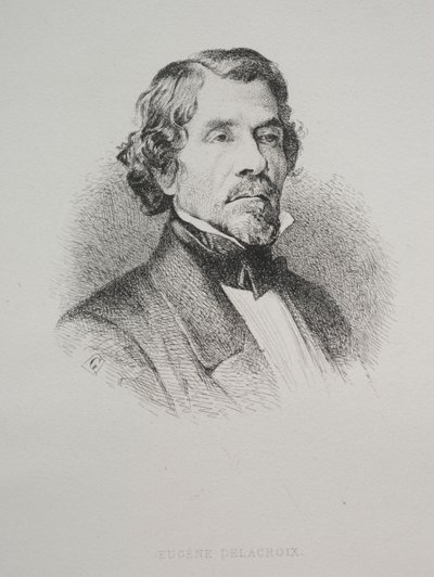 Eugène Delacroix da Unknown artist