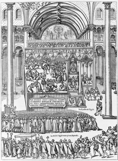 Esorcismo di una donna posseduta nella Chiesa di Nostra Signora di Laon, 8 febbraio da Unknown artist