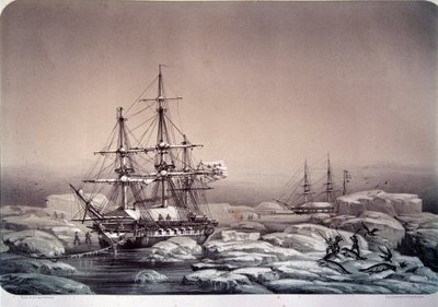 Spedizioni in Antartide (polo sud): la nave "Astrolabe" (nuovo nome della "Shell") di Jules Dumont d