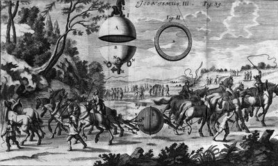 Esperimento di Otto von Guericke da Unknown artist