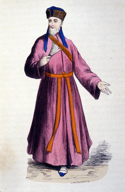 Padre Matteo Ricci (1552-1610), gesuita italiano, fondatore della missione cattolica in Cina da Unknown artist