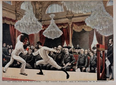 Scherma: un assalto - in “Le Petite Journal” del 09/06/1895 da Unknown artist