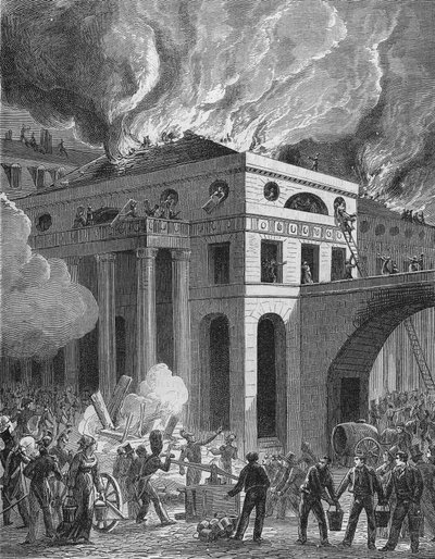 Incendio del teatro dell
