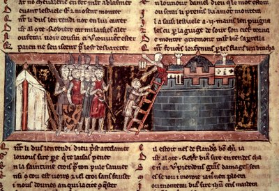 Prima crociata: I crociati arrivano davanti a Gerusalemme da Unknown artist