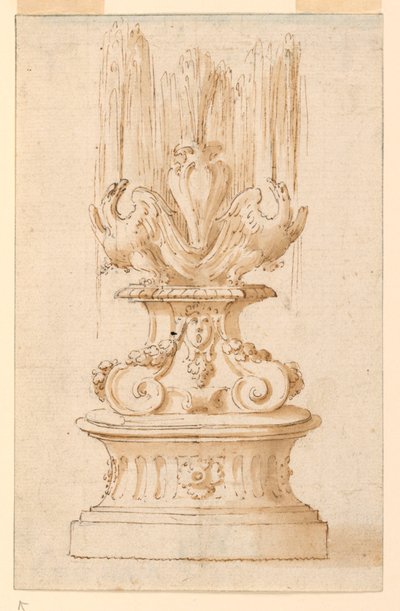 Fontana con due aquile da Unknown artist