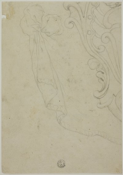 Frammento di ornamento a rotolo da Unknown artist