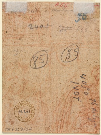 Frammento di due figure (verso) da Unknown artist