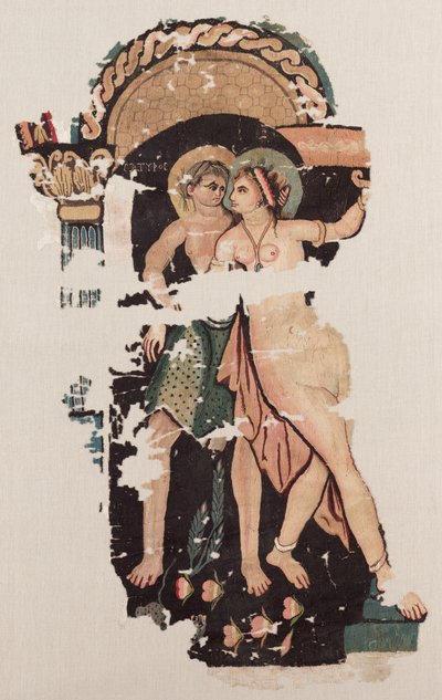 Frammento con Satiro e Menade da Unknown artist
