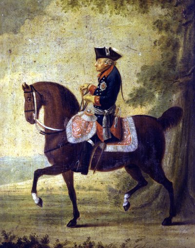 Federico il Grande, Re di Prussia (1712 - 1786). In basso sulla cornice del dipinto è scritto 