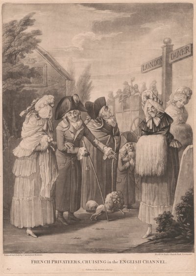 Corsari francesi, in crociera nel Canale della Manica da Unknown artist