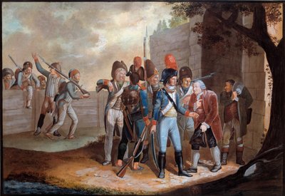 Rivoluzione francese: "Contributo di guerra imposto dai francesi in Svizzera" Pittura anonima. 1798. Parigi, Museo dell