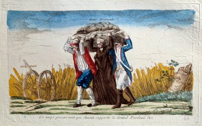 Rivoluzione francese: Il tempo presente richiede che tutti sopportino il grande peso da Unknown artist
