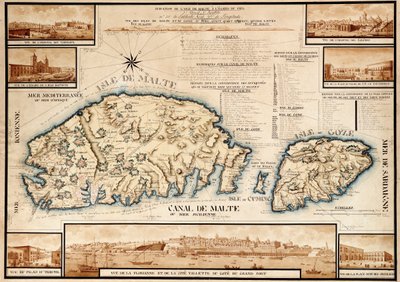 Carta francese di Malta, c.1798 da Unknown artist