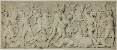 Fregio con battaglia delle Amazzoni da Unknown artist