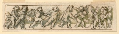 Fregio con bambini che giocano da Unknown artist